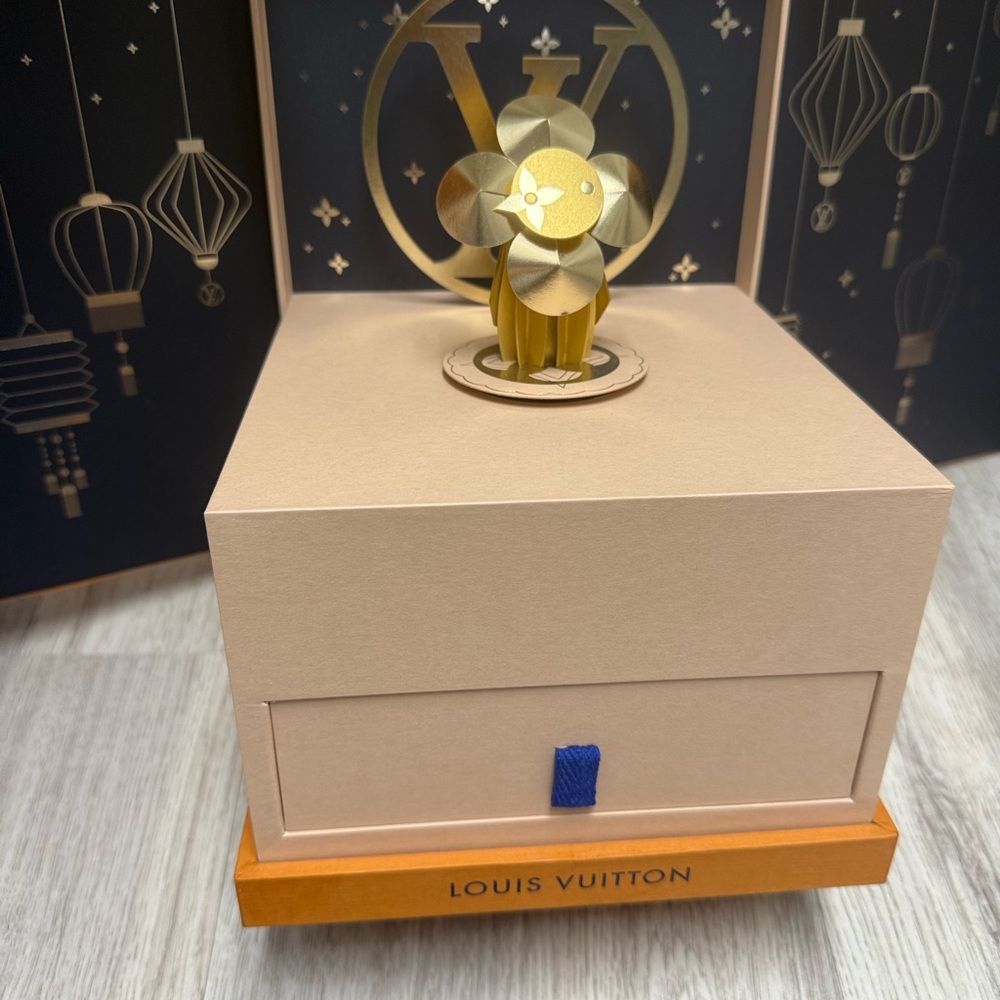 Louis Vuitton Gold Decorative Box